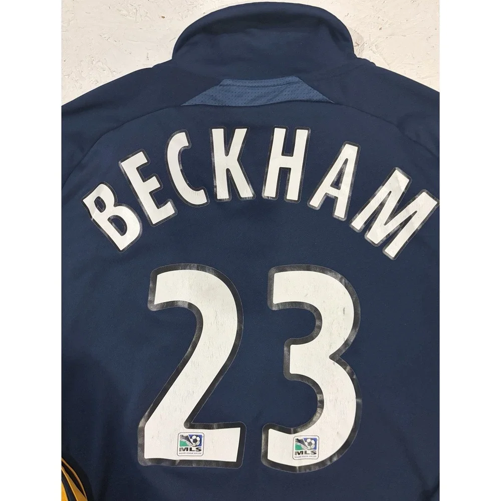 Adidas 2007 LA Galaxy David Beckham Soccer Away Jersey #23 Men's Large L